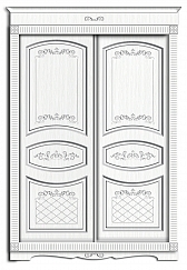 картинка Двери Византия 80х240 для шкафа-купе (алюм. профиль) от магазина "Kuhnitop.ru"